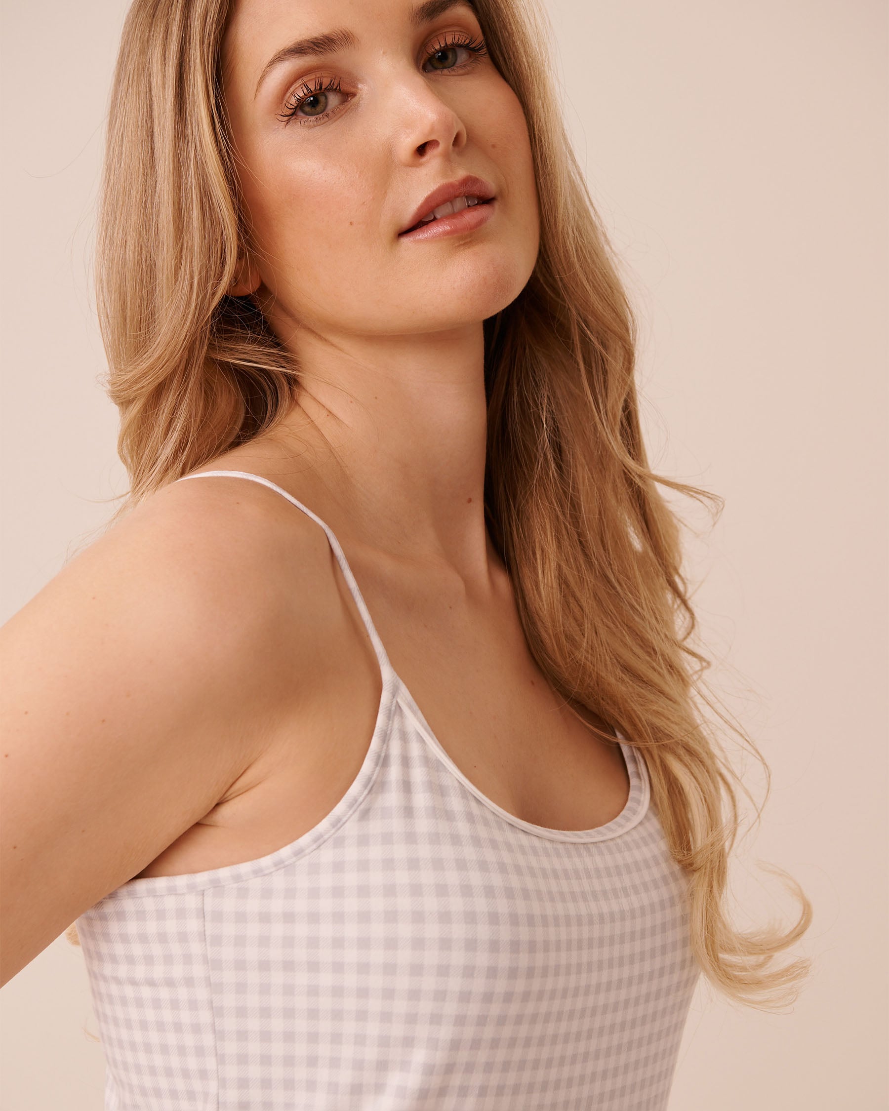 Cotton Cami Top with Shelf Bra