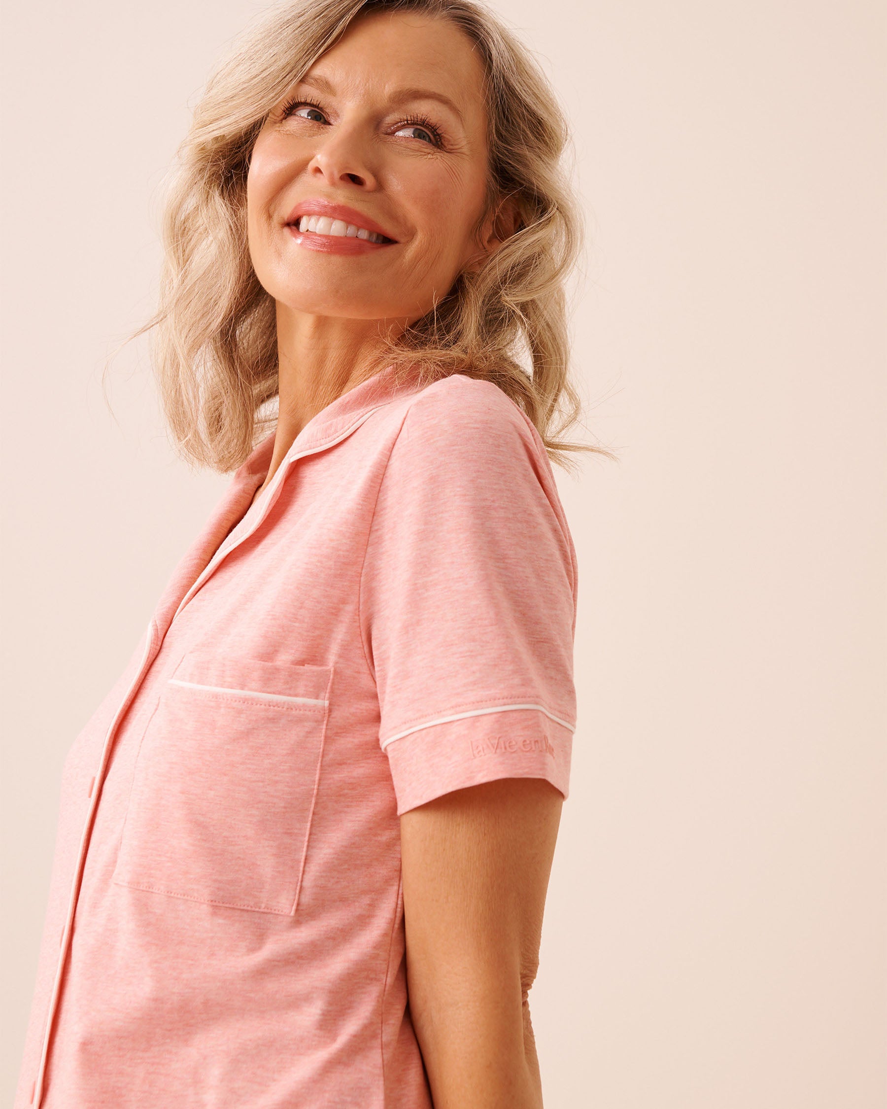 Cotton Short Sleeve Button-down Shirt
