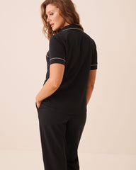 Cotton Short Sleeve Button-down Shirt