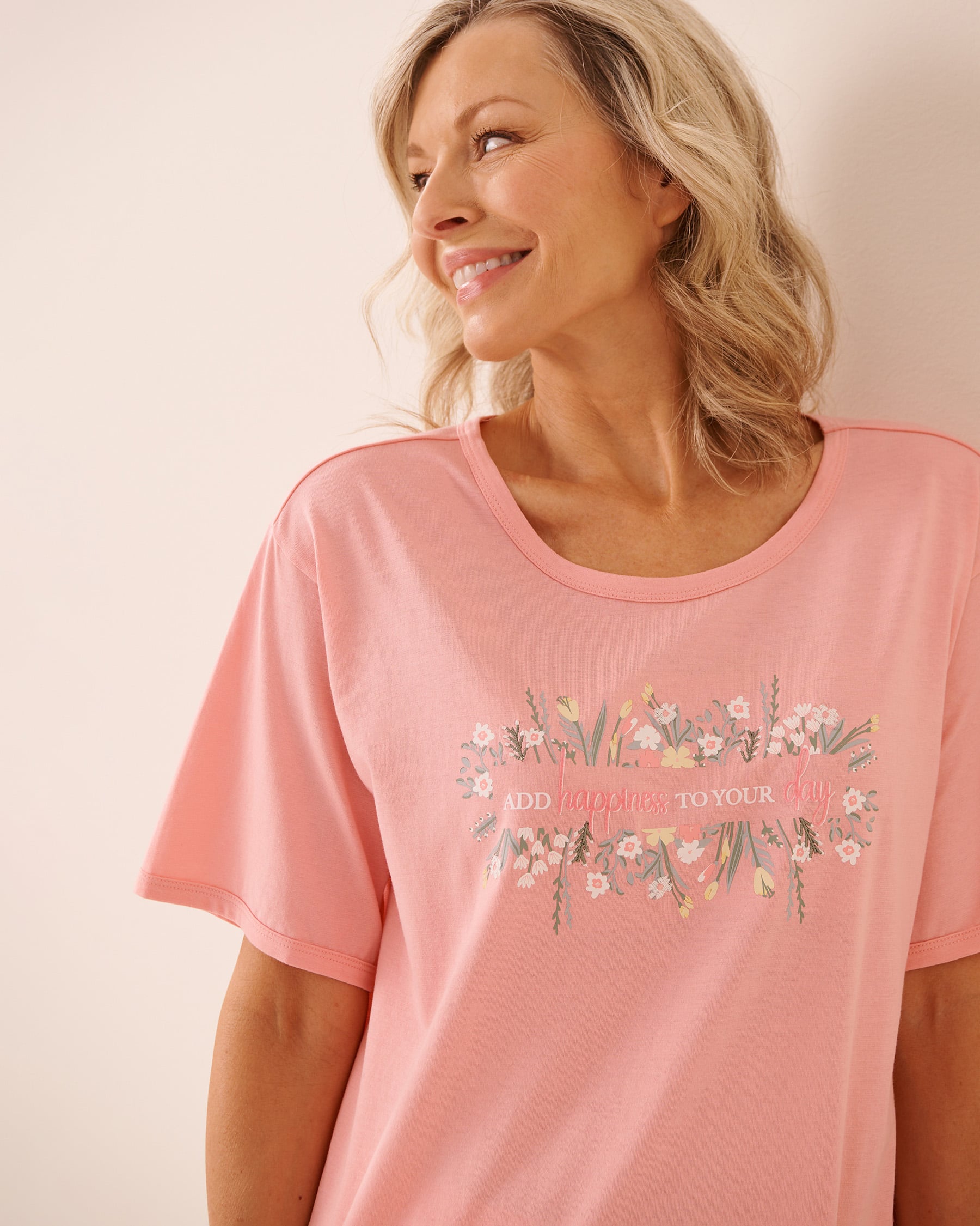 Floral Print Short Sleeve T-shirt