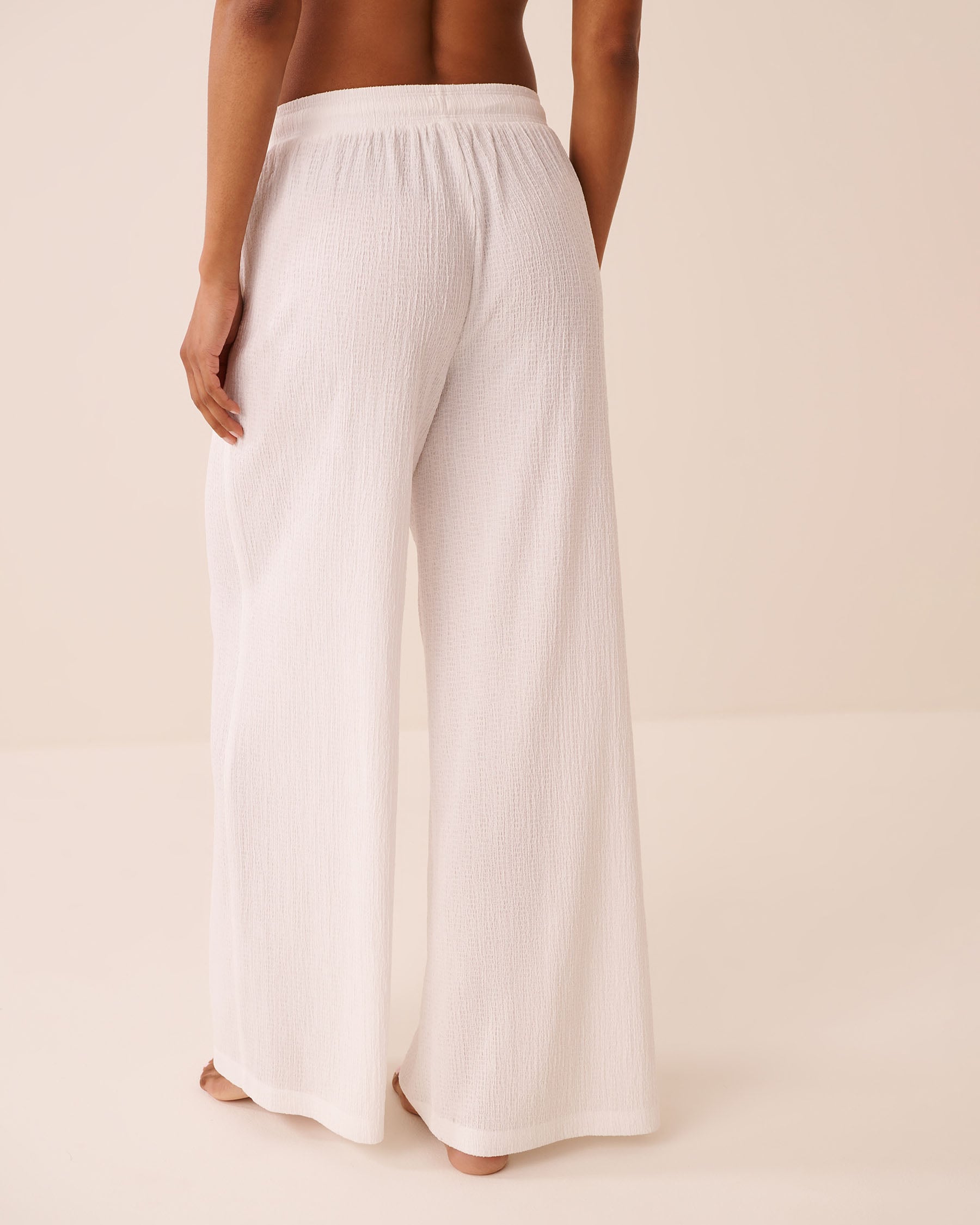 Crepe Knit Wide Leg Pants