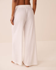 Crepe Knit Wide Leg Pants