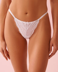 Criss Cross Detail Lace String Panty