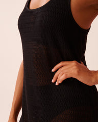 Fine Crochet Short Dress
