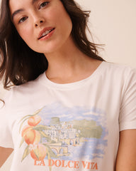 Dolce Vita Print Super Soft Short Sleeve T-shirt