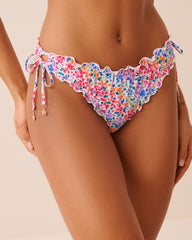 FLORAL CRUSH Bloomer Brazilian Bikini Bottom