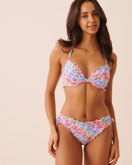 FLORAL CRUSH Bloomer Brazilian Bikini Bottom