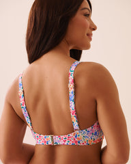 FLORAL CRUSH D Cup Triangle Bikini Top