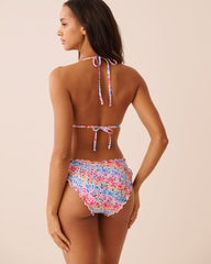 FLORAL CRUSH Triangle Bikini Top
