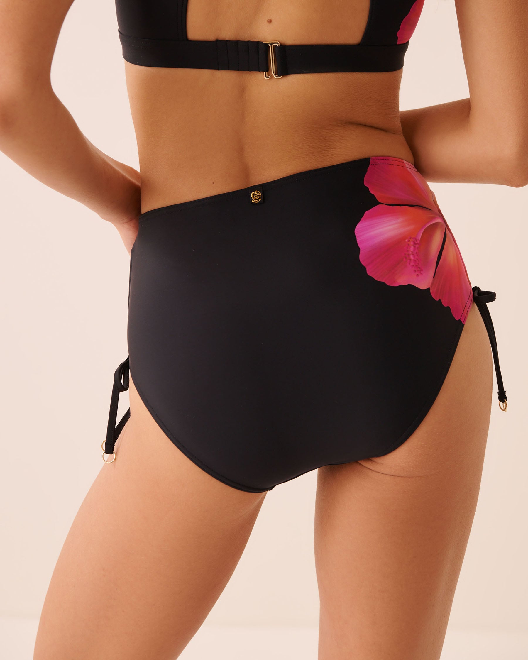 HIBISCUS LUX Side Tie High Waist Bikini Bottom