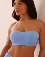 LILAC BLUE D Cup Bandeau Bikini Top
