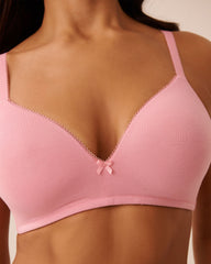 Lightly Lined Wireless Modal and Lace Bra