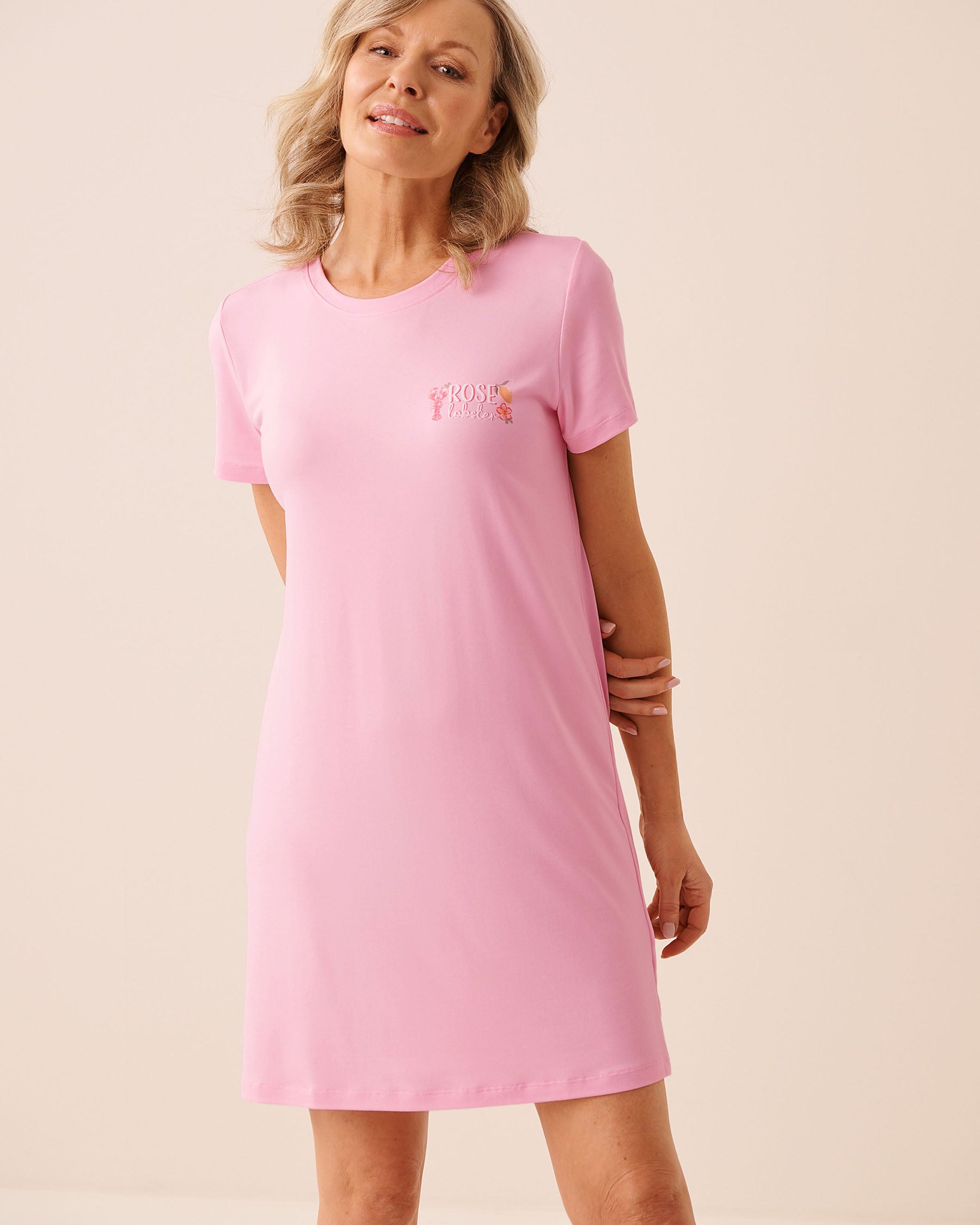 Lobster Floral Print Super Soft Sleepshirt