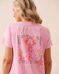 Lobster Floral Print Super Soft Sleepshirt