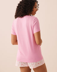 Lobster Floral Print Super Soft Short Sleeve T-shirt