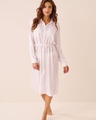 Long Sleeve Button-Down Dress