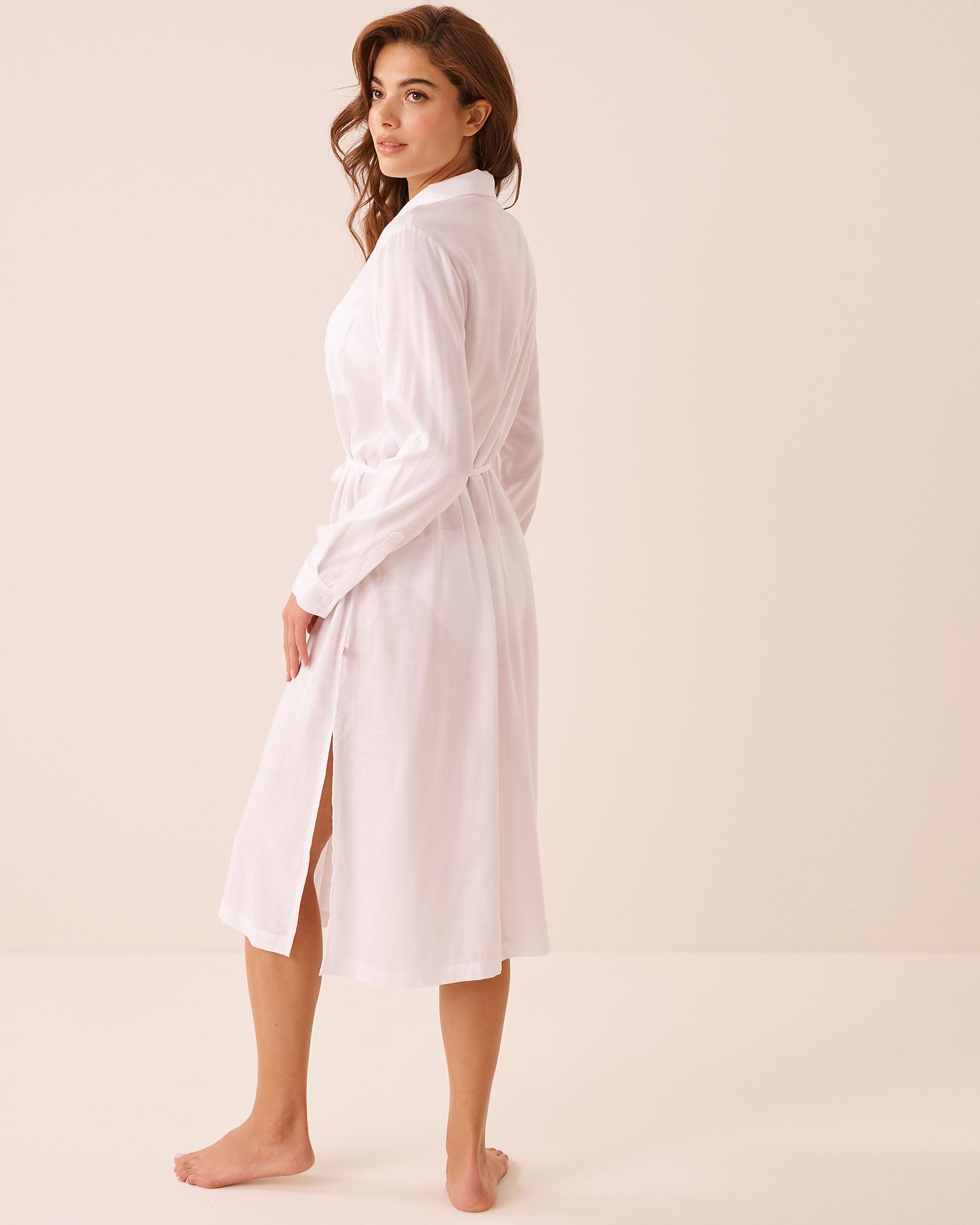Long Sleeve Button-Down Dress