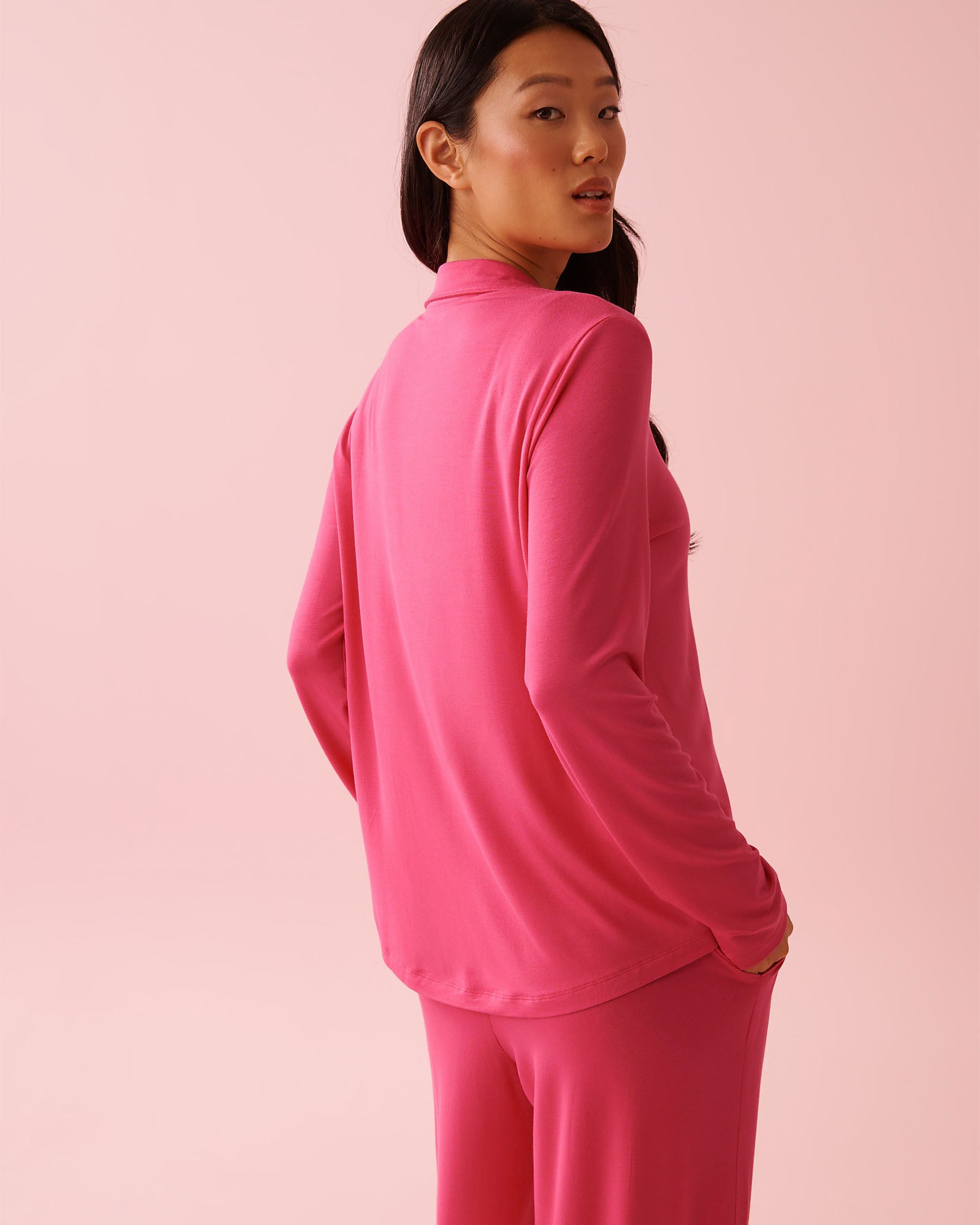 Modal Long Sleeve Button-down Shirt