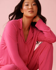 Modal Long Sleeve Button-down Shirt