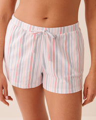 Multistripe Cotton Pyjama Shorts