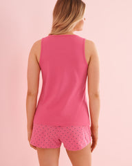 Palm Tree & Seashell Print Cotton Cami and Shorts PJ Set