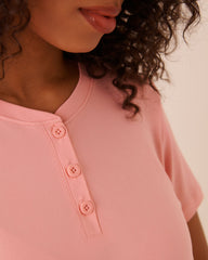Super Soft Short Sleeve Henley T-shirt