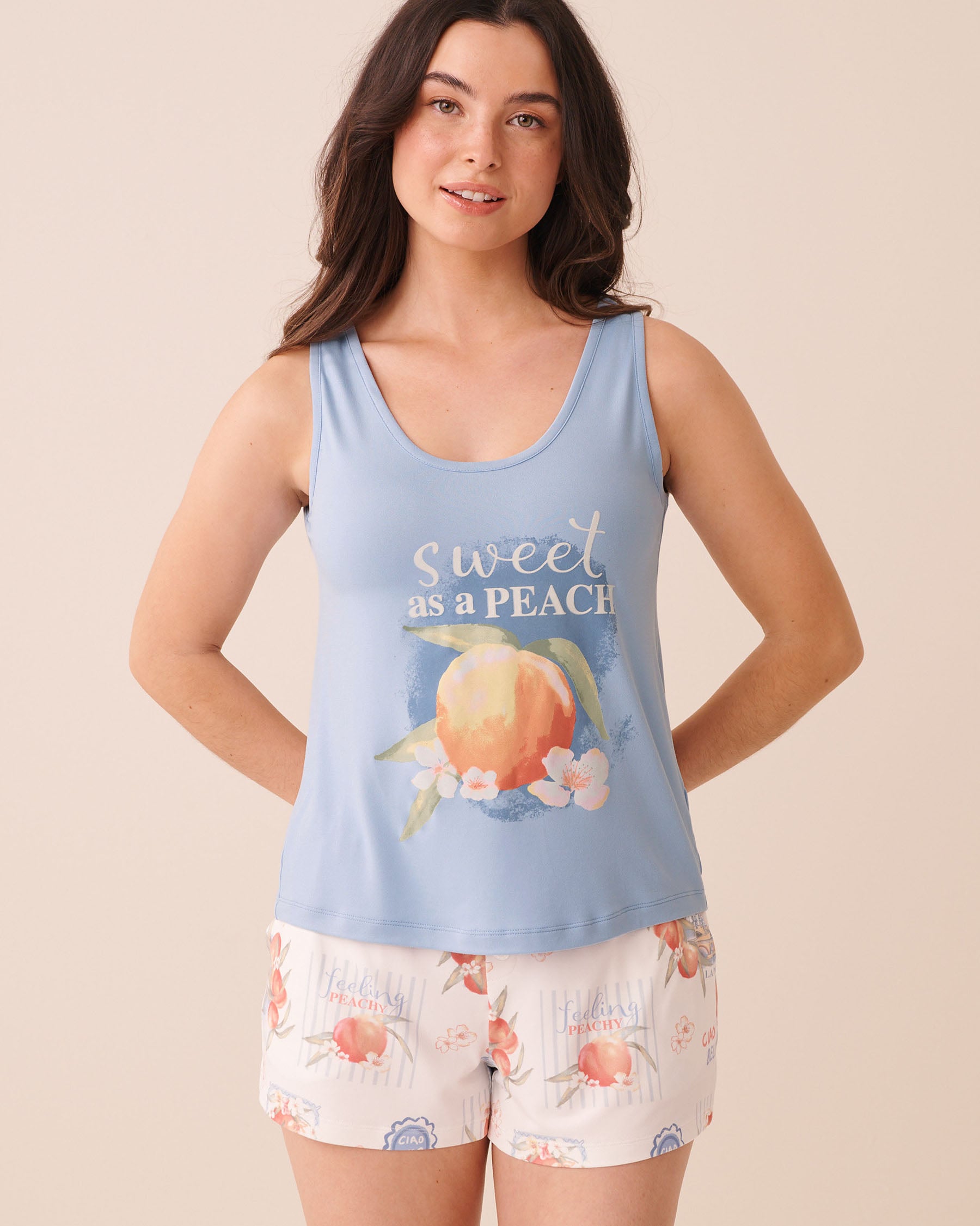 Peach Print Super Soft Tank Top