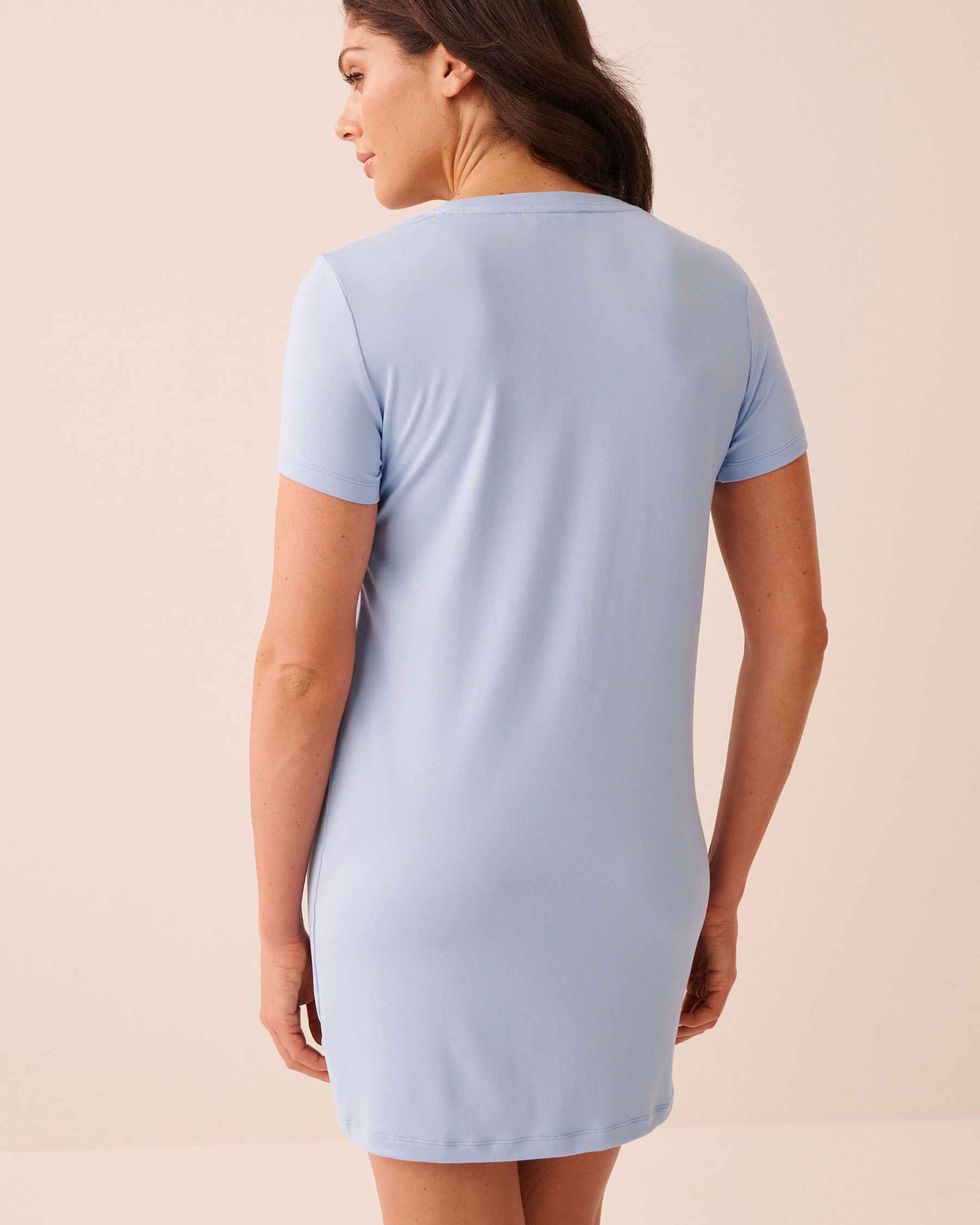 Peach Print Super Soft Short Sleeve Sleepshirt