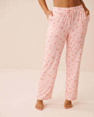 Floral Gingham Print Super Soft Pajama Pants