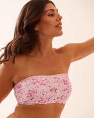 PINK MEADOW Bandeau Bikini Top