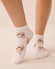 Plush Dog Socks
