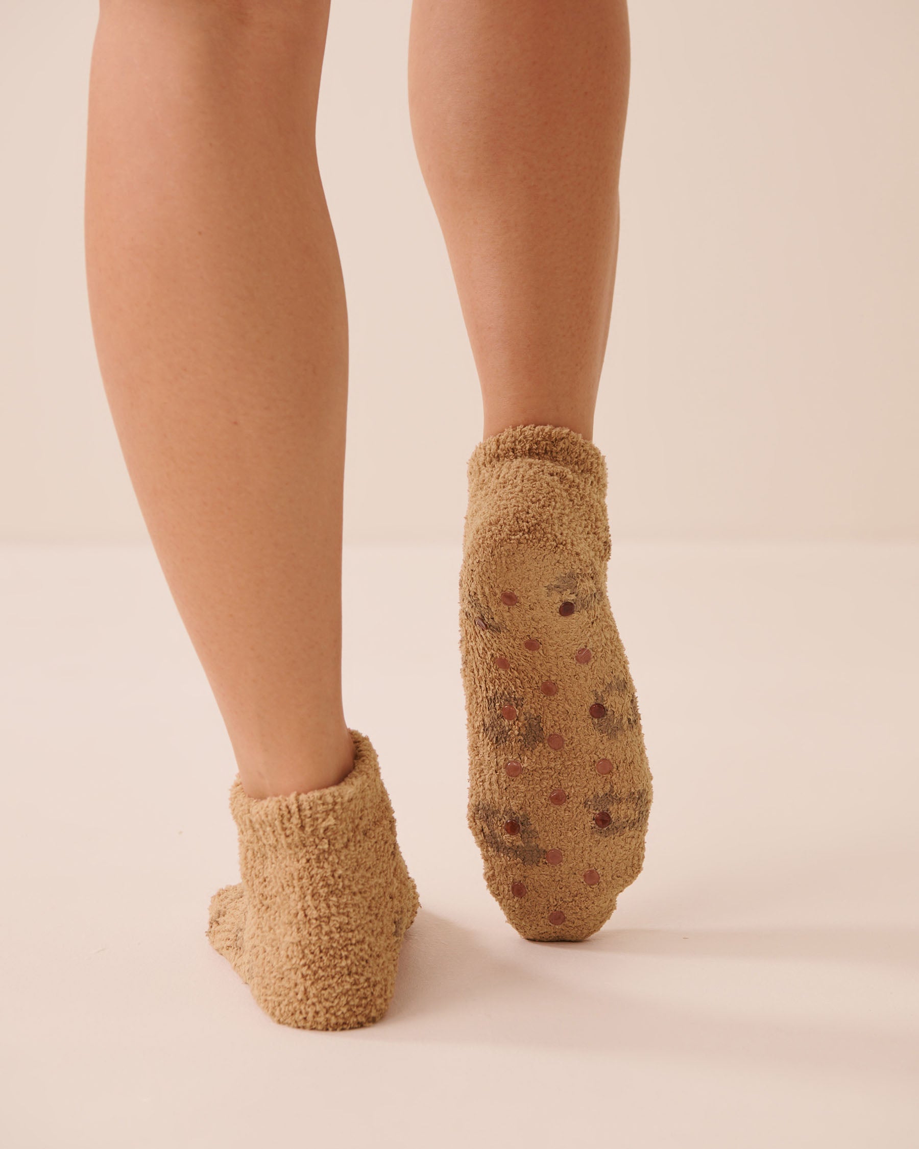 Plush Leopard Socks