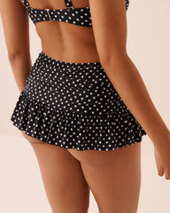 POLKA DOT Ruffled Skirt Bikini Bottom
