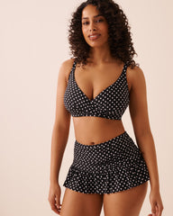 POLKA DOT Ruffled Skirt Bikini Bottom