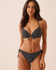 POLKA DOT Side Tie Brazilian Bikini Bottom