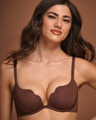 Push-up Scalloped Bra