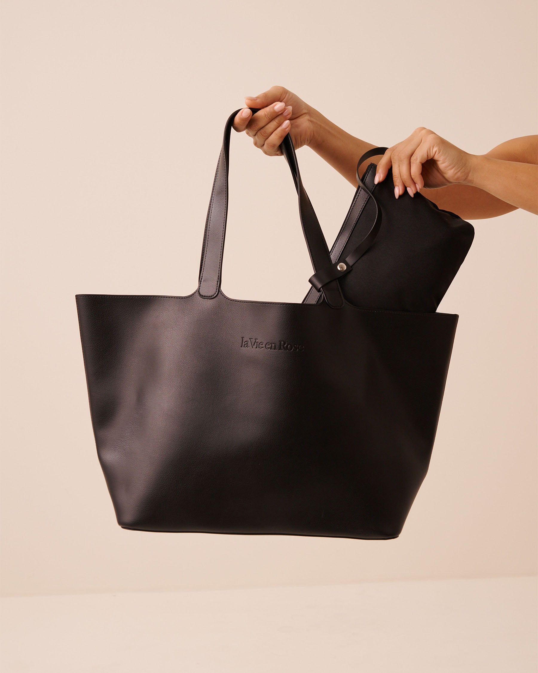 Faux Leather Tote Bag