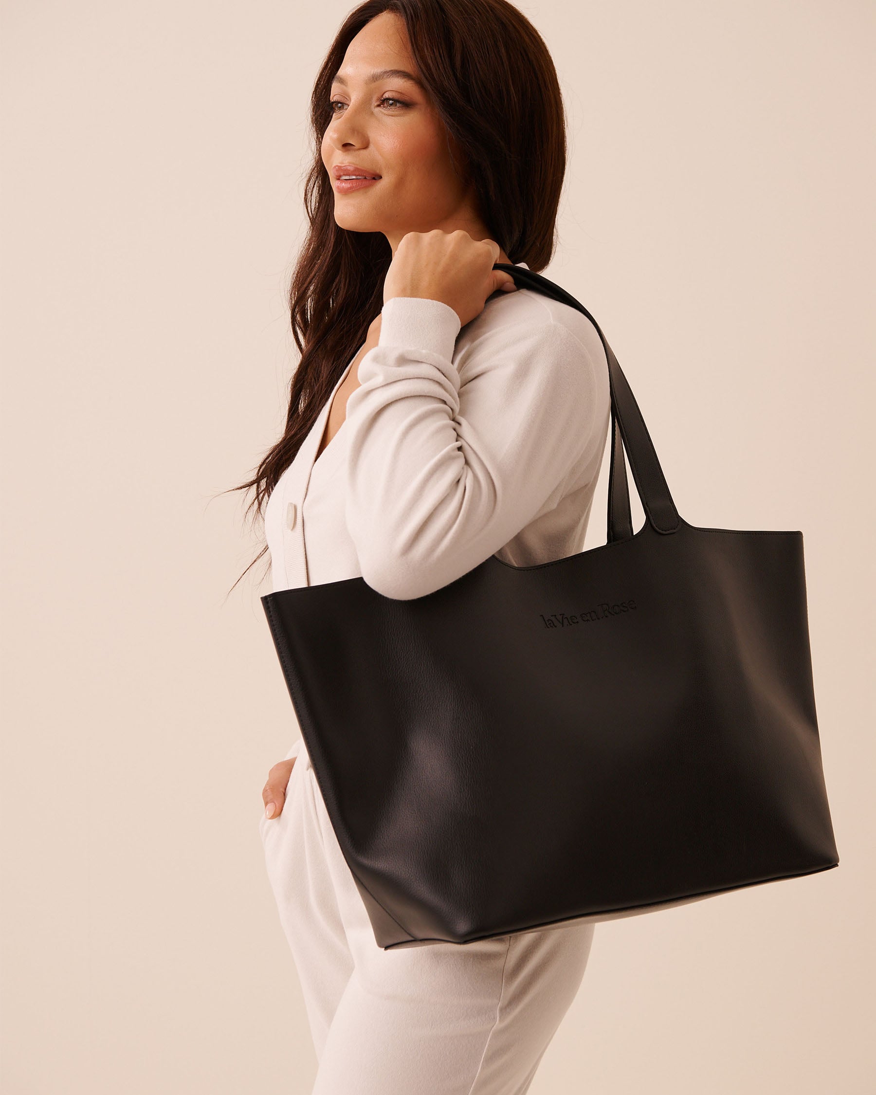 Faux Leather Tote Bag