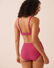 RASPBERRY RED D Cup Bralette Bikini Top