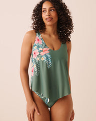 RESORT GETAWAY D Cup Flowy Tankini Top