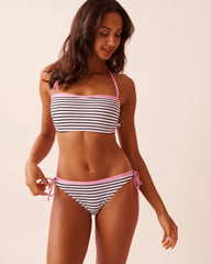 RIVIERA STRIPE Bandeau Bikini Top