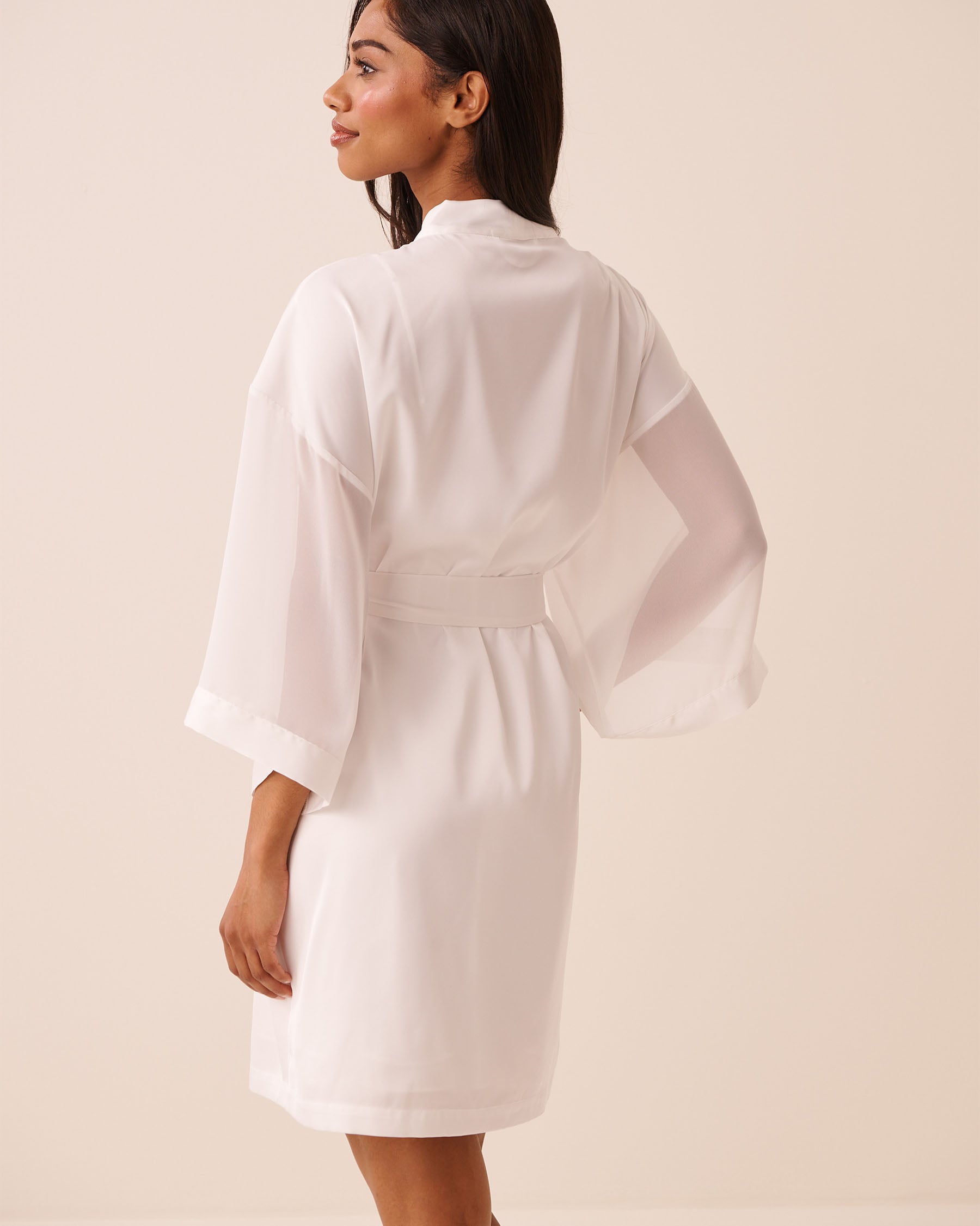 Satin and Chiffon Kimono