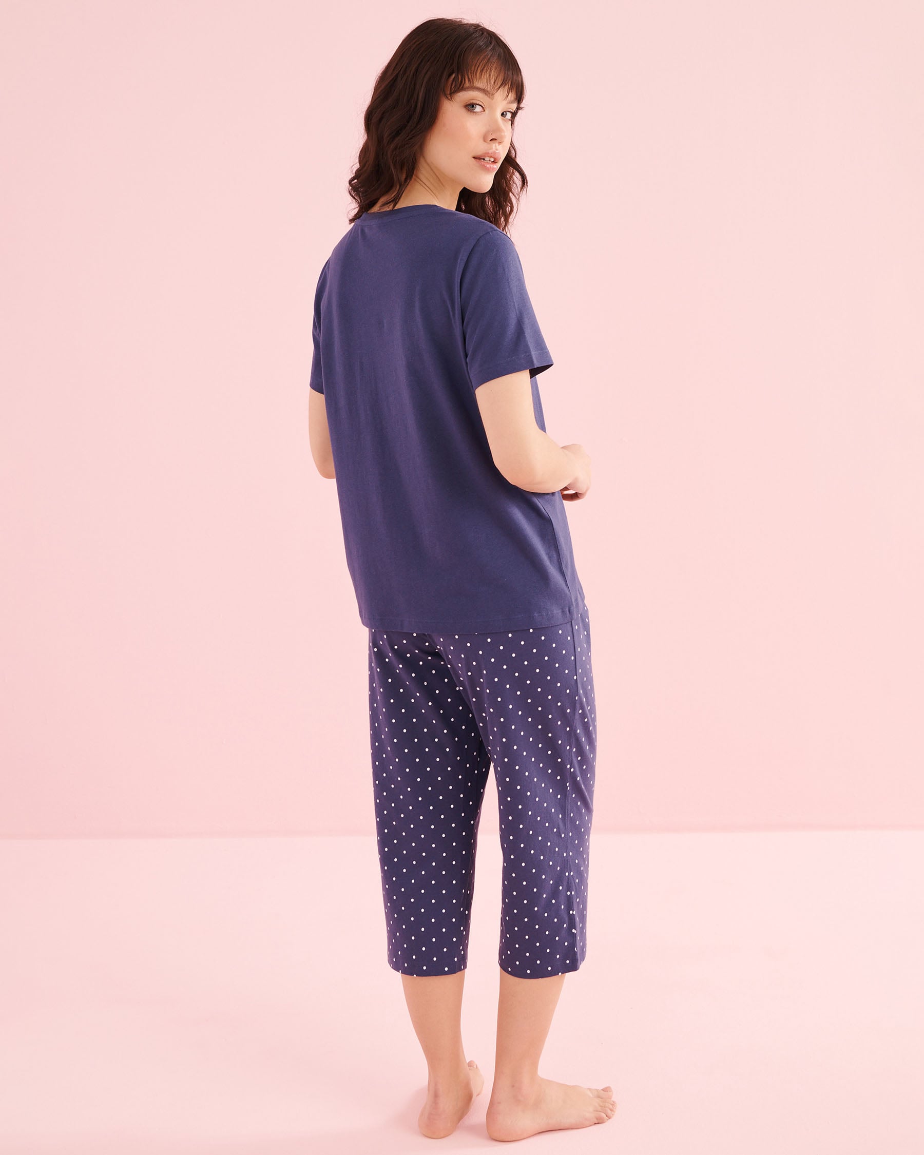 Sea Turtle Print Cotton T-shirt and Capris PJ Set