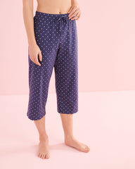 Sea Turtle Print Cotton T-shirt and Capris PJ Set