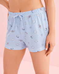 Seashell Print Cotton Cami and Shorts PJ Set