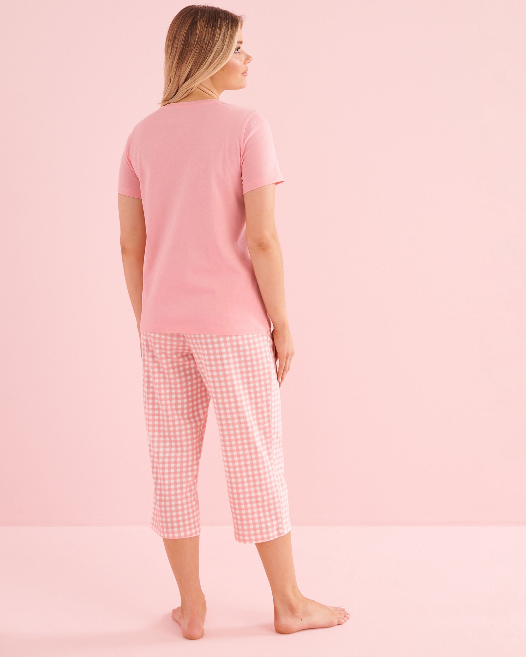 Starfish Print Cotton T-shirt and Capris PJ Set