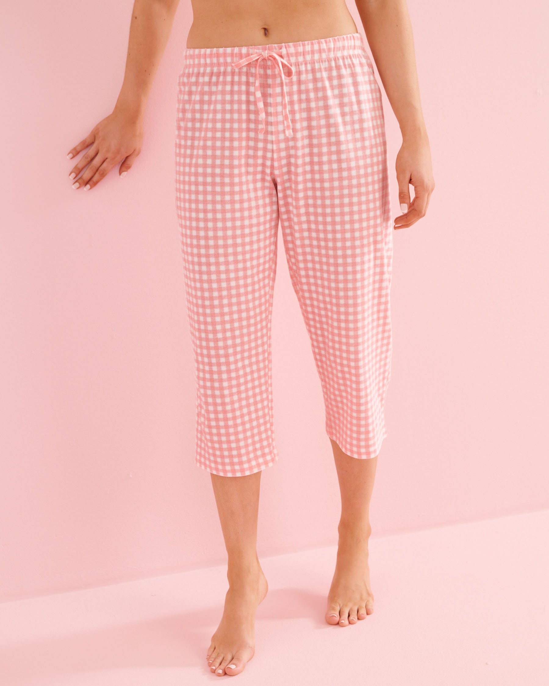 Starfish Print Cotton T-shirt and Capris PJ Set