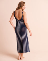 Stripe Crochet Maxi Dress