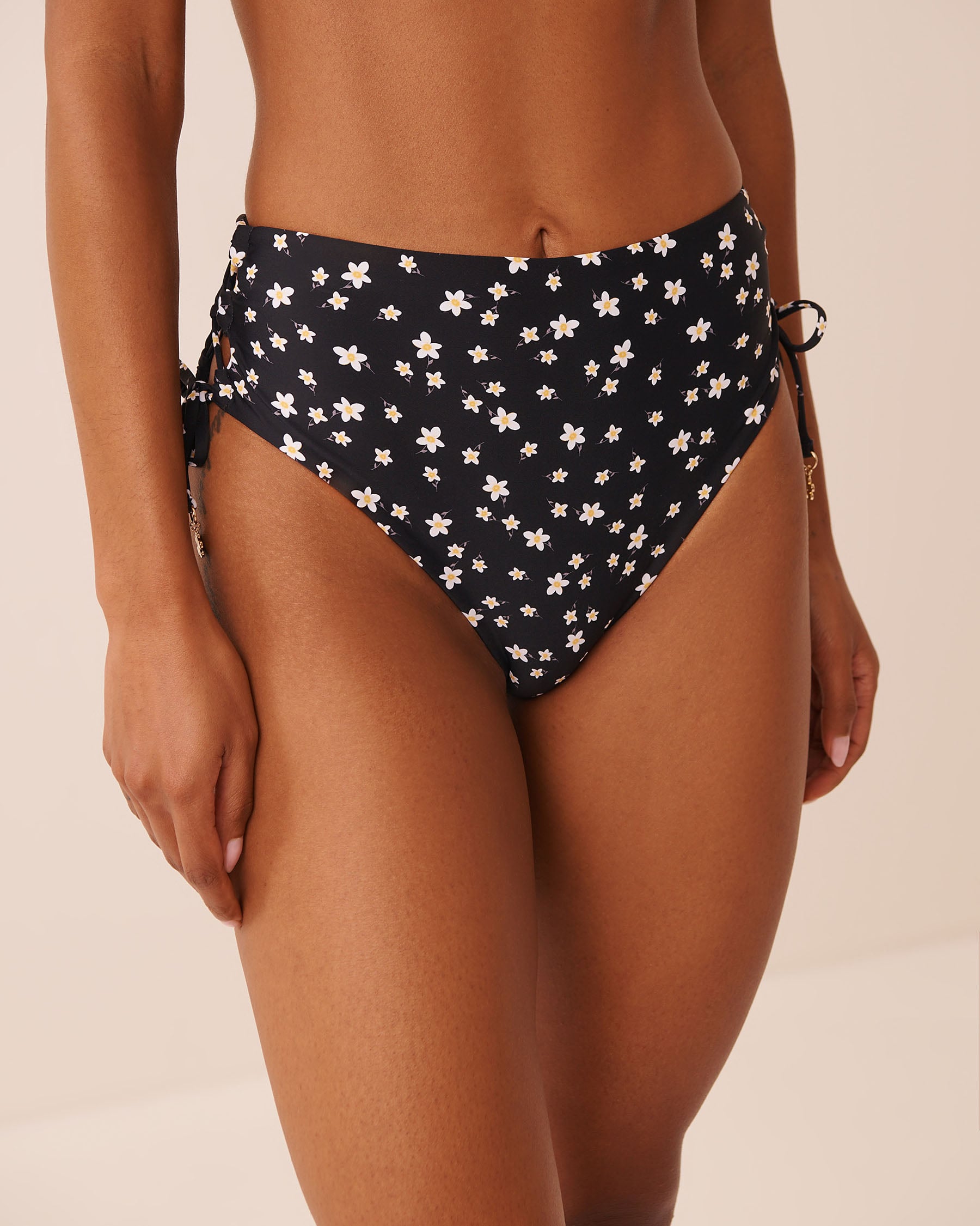 SWEET DAISY High Waist Cheeky Bikini Bottom