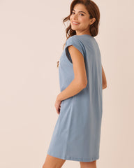 Together Forever Print Cotton Short Sleeve Sleepshirt